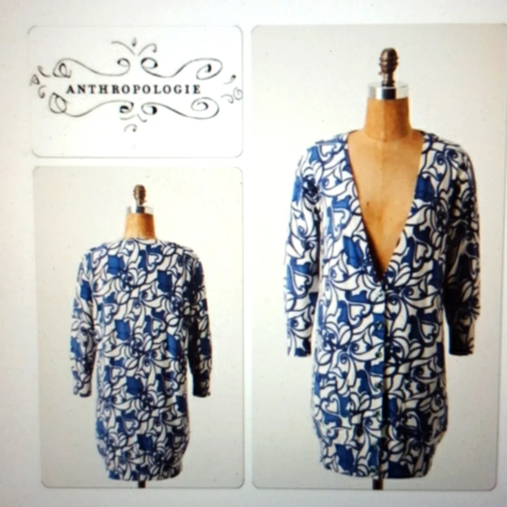 Anthropologie Moth Boyfriend Cardigan Sz XS